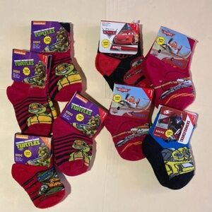 14 Pair Child’s Planet Sox Character Socks Sock Size: 4-5.5/Shoe Size: 1-5